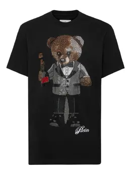 Philipp Plein: Чёрная футболка  Teddy Bear