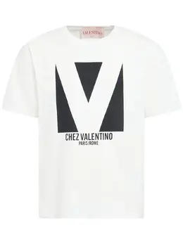 VALENTINO: Хлопковая футболка 
