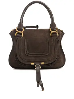 CHLOÉ: Коричневая сумка на руку  Marcie