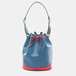 Louis Vuitton: Голубая сумка  Épi