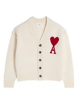 AMI Paris: Кардиган  Ami de Cœur из шерсти