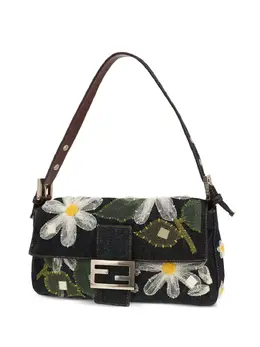 Fendi Pre-Owned: Сумка с растительным принтом 