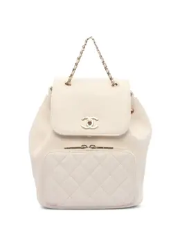 CHANEL Pre-Owned: Белый рюкзак 