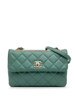 CHANEL Pre-Owned: Зелёная сумка 