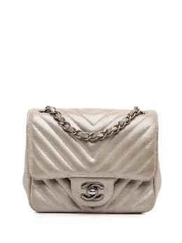 CHANEL Pre-Owned: Коричневая сумка через плечо 