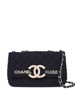 CHANEL Pre-Owned: Синяя сумка 