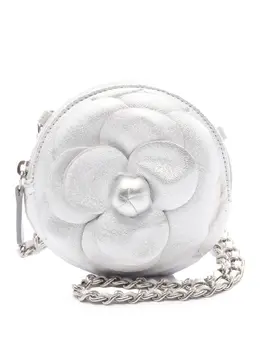 CHANEL Pre-Owned: Серебристый клатч 
