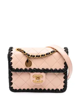 CHANEL Pre-Owned: Розовая сумка через плечо 