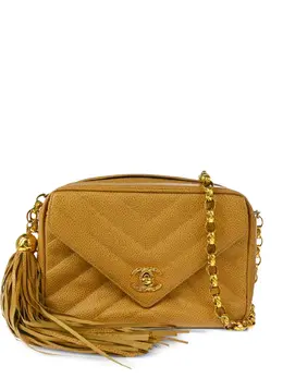 CHANEL Pre-Owned: Бежевая сумка 