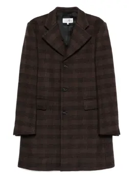 MM6 Maison Margiela: Коричневое пальто 