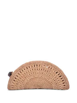 Anya Hindmarch: Бежевый клатч 