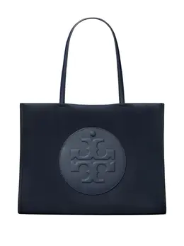 Tory Burch: Синяя сумка-шоппер  Ella