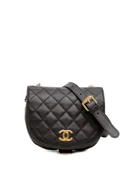 CHANEL Pre-Owned: Чёрная сумка через плечо 