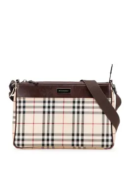 Burberry Pre-Owned: Коричневая сумка через плечо 