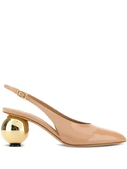 Ferragamo: Бежевые туфли 