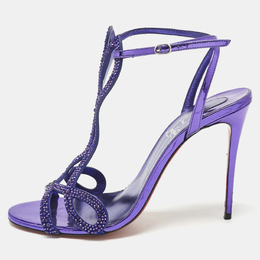 Christian Louboutin: Фиолетовые сандалии 
