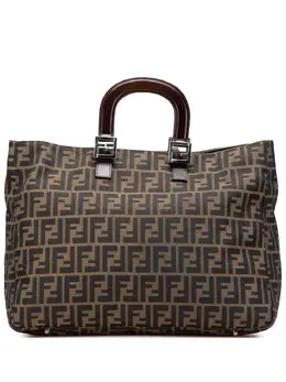 Fendi Pre-Owned: Коричневая сумка-шоппер 
