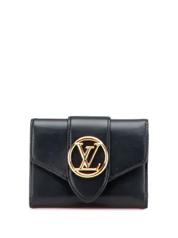 Louis Vuitton Pre-Owned: Чёрный кошелёк 