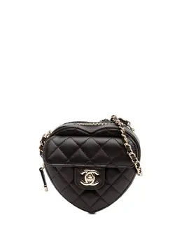 CHANEL Pre-Owned: Чёрная сумка через плечо 