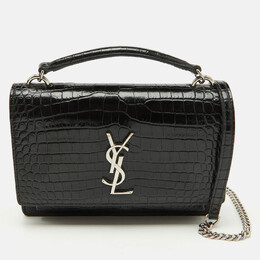 Saint Laurent Paris: Чёрный кошелёк  Sunset