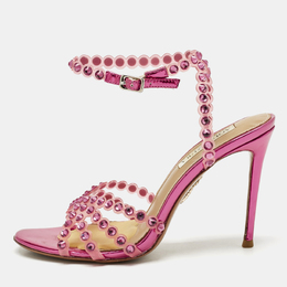 Aquazzura: Розовые сандалии 