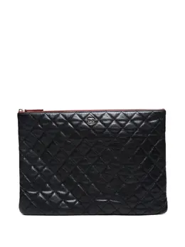 CHANEL Pre-Owned: Чёрный клатч 