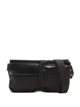Gucci Pre-Owned: Чёрная поясная сумка 