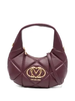 Love Moschino: Бордовая сумка 
