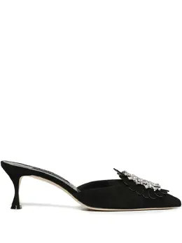 Manolo Blahnik: Чёрные сабо 