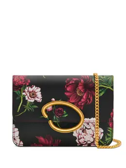 Oscar de la Renta: Сумка через плечо с растительным принтом 