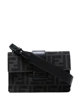 Fendi Pre-Owned: Чёрная поясная сумка 