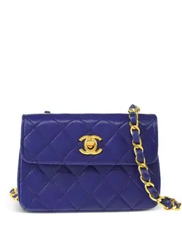 CHANEL Pre-Owned: Фиолетовая сумка 