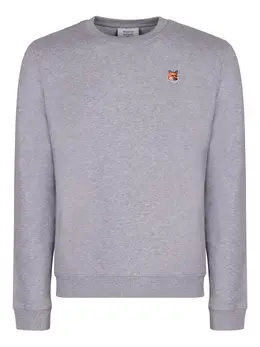 Maison Kitsuné: Свитшот с вышивкой 