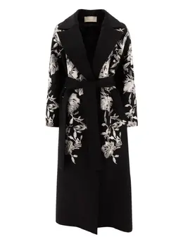 Elie Saab: Пальто с растительным принтом 