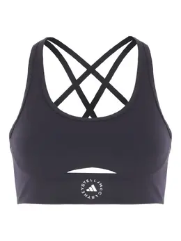 adidas by Stella McCartney: Чёрный бюстгальтер 