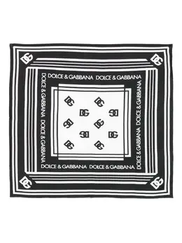 Dolce & Gabbana: Чёрный шарф 