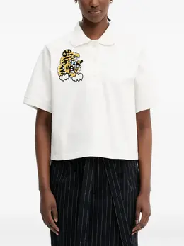 Kenzo: Белое поло  Tiger