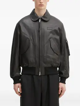 Kenzo: Кожаная куртка 