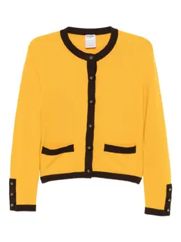CHANEL Pre-Owned: Жёлтый кардиган 