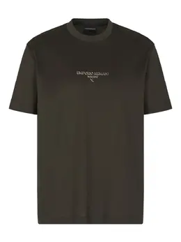 Emporio Armani: Тёмная футболка 