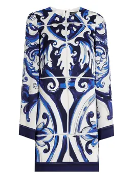 Dolce & Gabbana: Платье  Majolica с принтом