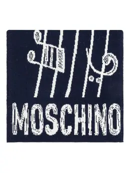 Moschino: Синий шарф  Teddy Bear