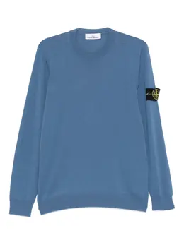 Stone Island: Голубой свитер 