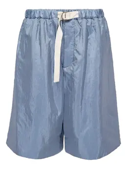Jil Sander: Голубые шорты  Drawstring