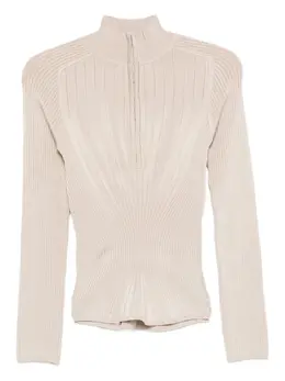 Mugler: Поло с длинным рукавом 