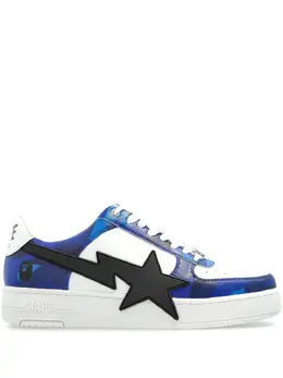 A BATHING APE®: Голубые кроссовки 