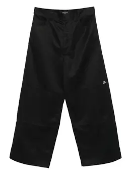 Balenciaga: Чёрные брюки 