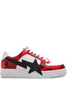 A BATHING APE®: Белые кроссовки 
