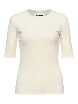 Jil Sander: Белая футболка 