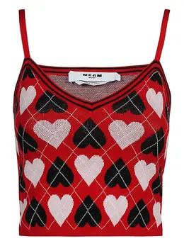 MSGM: Трикотажный топ 